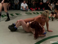 RD 2 of March's Live Tag Team Match: Totally non-scripted collegian style sexual lesbian wresting!