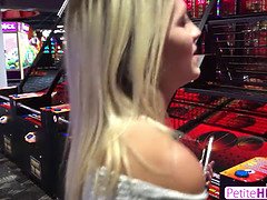 Petite Blonde Cutie Kate Bloom Goes For Carousel Ride Then Rides Cock