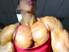 Female muscle, nude female muscle, african