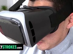 Juan's obsession with VR makes him lose his mind, but his hot GF gets a good hard fucking in return