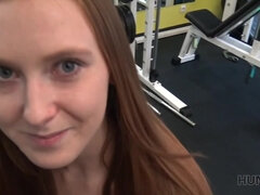 HUNT4K. Lovemaking for money in gym is the way beauty wanted..