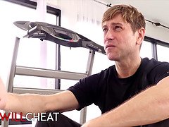 Alexa Grace cheats on her man with a hardcore workout session while he watches on Porhub