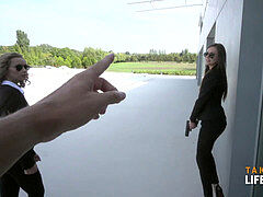 banging blonde and black-haired FBI agents pov