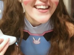 Teen Overwatch Dva Gamer Girl Gets DP