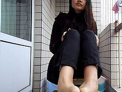 outstanding chinese Teen Soles Toe Spreading & Scrunching two