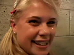 Cute blonde teen enjoys some solo pleasure