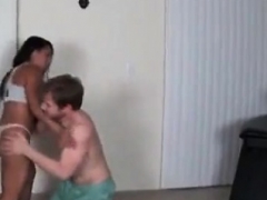 Hot Mom Wrestling Son Gets Overpowered and moreover Fucked
