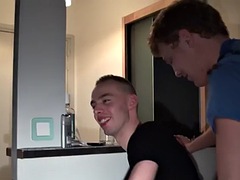 Amateur man in a jockstrap gets fucked in the ass at home by his best boyfriend