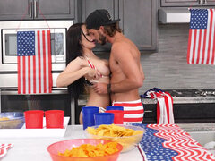 Crystal Rush hosts a sexy 4th of July party at her house