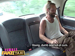 girl faux Taxi Young dumb and full of jizm