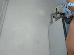 Monster ass in amateur webcam show, oiled up big ass