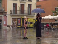 Eager Bitch Spanked And Flogged In The Rain! - Part 1