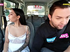SUGARBABESTV: Sofia Pavlidi in a Greek Taxi