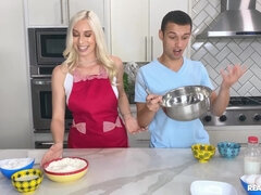 Kay Lovely gets eaten out and screwed in the kitchen