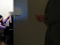 Roommate caught masturbating while anal and watching gay porn after coming home early from work