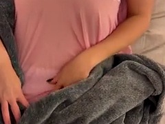Horny young woman being a cock tease