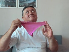 Dude sniffs panties but she finds it somewhat arousing