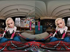 VR Conk Cosplay Spider woman Kiara Cole Porn Parody POV VR