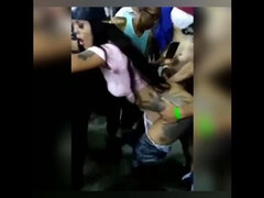 Girls having sex on the street at Bahia's carnival