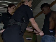 Rough interracial sex in a moving truck with a black criminal