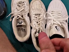 Teen fucks her shoes and gets filled with cum