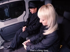 George Uhl and charming blonde Katy Rose are fucking in the van