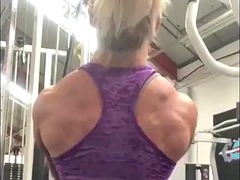 Help ID: Ripped And Jacked Blonde FBB Workout