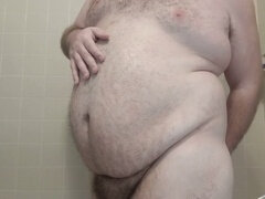 Belly inflation, belly bloating, shower inflation