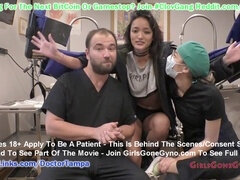 Channy Crossfires a Gyno Check-up by Medic Tampa & Nurse Nyx