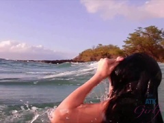 You take Sadie to Hawaii, and hit the nude beach!