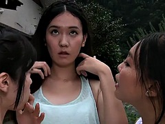 Japanese lesbians spit
