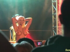 german Milf lapdance on stage