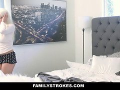 Step- Daddy's cock gets sneaky in familystrokes video with busty pornstar