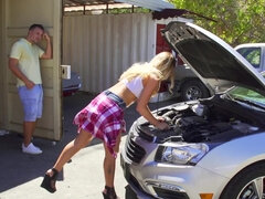 Man thanks talented mechanic with pierced nipples for fixing car