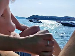 해변, 사정 샷, 공개동영상, 프랑스인, 그리스인, 수음, 밀프, 공개적인