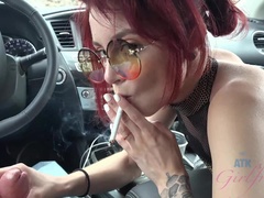 Pompino, Papà, Sfavillanti, Fidanzata, All'aperto, Punto di vista pov, Fumando   smoking, Bagnata