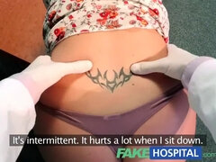 Sabina Black's fakehospital injection relieves her curvy patient's back pain
