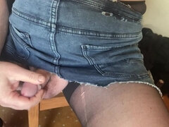 Bbw stor vacker kvinna, Sperma shot, Grekisk, Onani, Strumpbyxor, Solo
