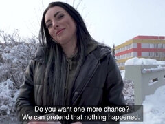 Sort, Pik sutte, Komme i munden, Hundestilling, Hd, Udendørs, Offentlig, Realitet