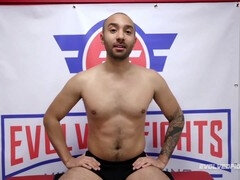 Intense Naked Wrestle Match - Avery Black vs. Oliver Davis Ends with Rough Sex