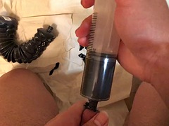 Fill your bladder with fat and cum