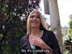Amatør, Blondine, Pik sutte, Bil, Par, Hundestilling, Udendørs, Fisse