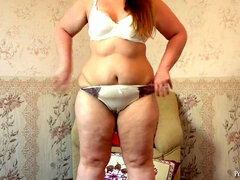 plumper measures underpants and strokes