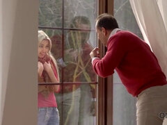 18, Blondynka, Obciąganie, Europejski, Hd, Lizanie, Cipka, Nastolatki