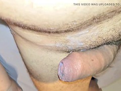 Wife with huge ass moans loudly from anal plug and gets a huge creampie
