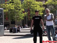Punk dutch hooker riding tourist cock