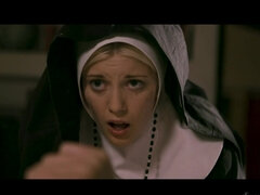 Naughty nuns try to contain their lust for lesbian pleasure