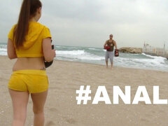 Anal, Strand, Stor stjärt, Avsugning, Hardcore, Hd, Offentlig, Spansk