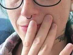 방구뀌기, 음식, 유리들, 집에서 만든, 혼자
