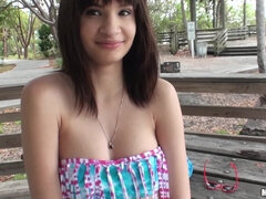 Amateur, Nana, Sucer une bite, Brunette brune, Hard, Fille latino, Réalité, Nénés